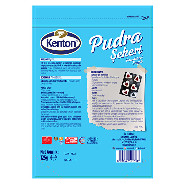 Kenton Pudra Şekeri 125 g Kenton Pudra Şekeri 125 g